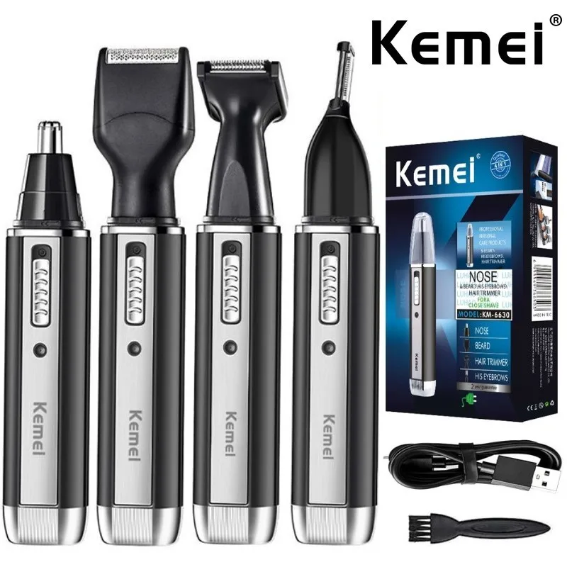 Men'S Grooming Nose Hair Trimmer - Kemei 4 em 1 aparador para