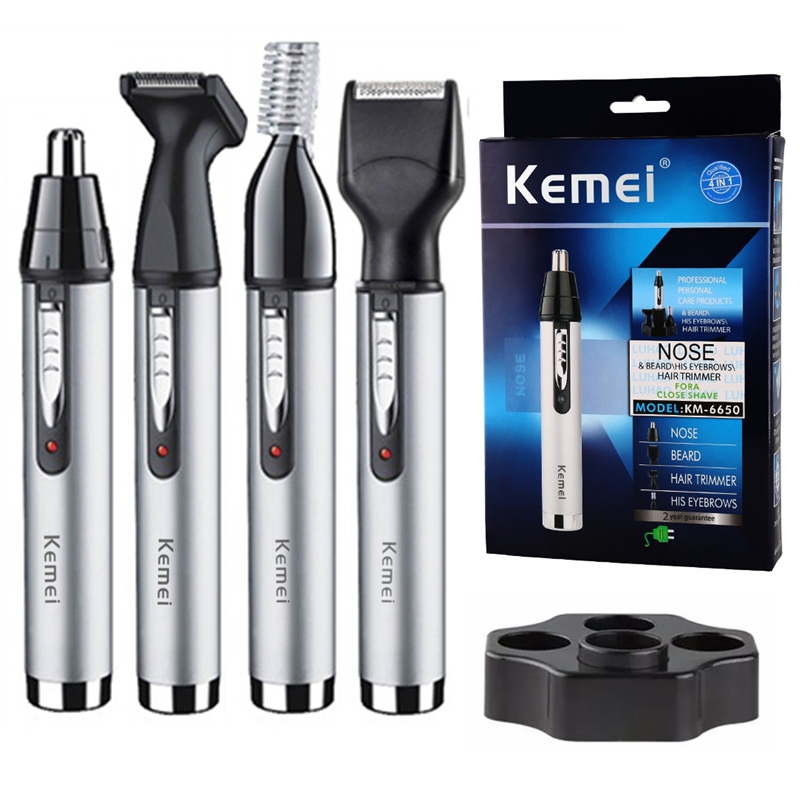 Men'S Grooming Nose Hair Trimmer - Kemei recarregável tudo em um aparador