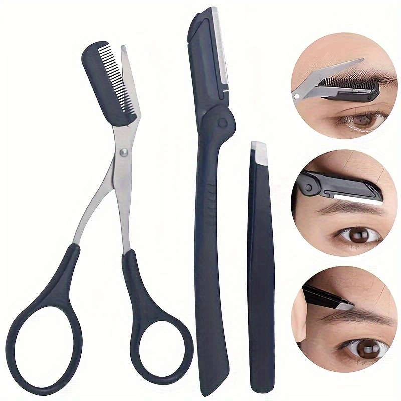 Men'S Grooming Tool - 3 pçs conjunto kit de sobrancelha