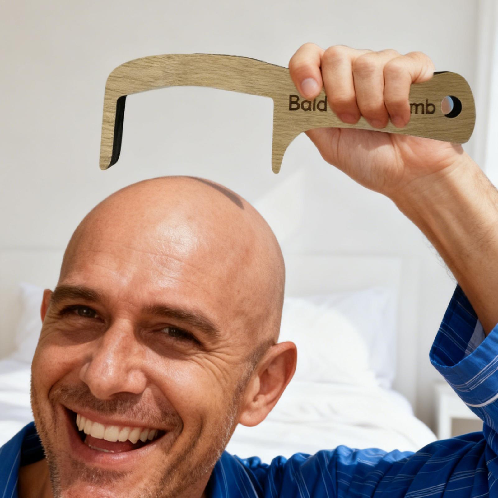 Homem careca pente engraçado b - Men'S Grooming Tool avaliação e preço