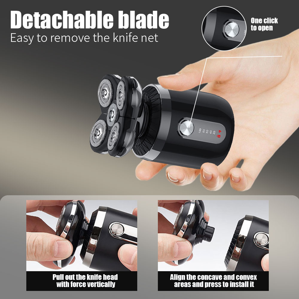 Barbeador Elétrico 5 em 1 com  - Men'S Grooming Nose Hair Trimmer avaliação e preço