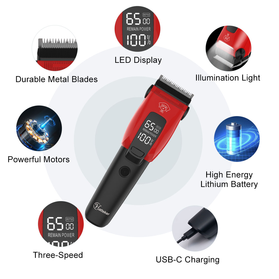 Máquina de Cortar Pelos Elétri - Hair Clipper Professional avaliação e preço