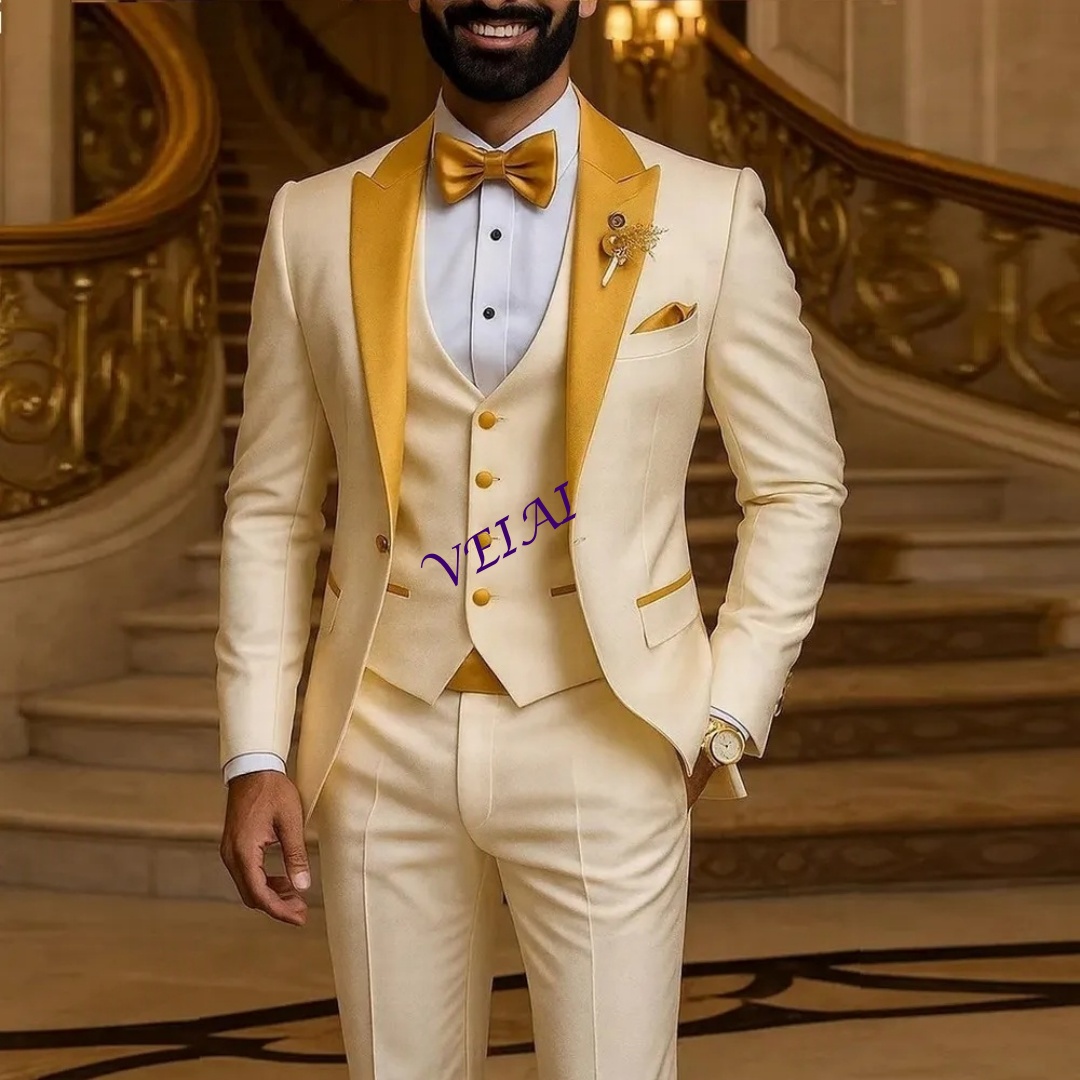 Personalizado gola dourada mar - Men'S Grooming Jacket avaliação e preço
