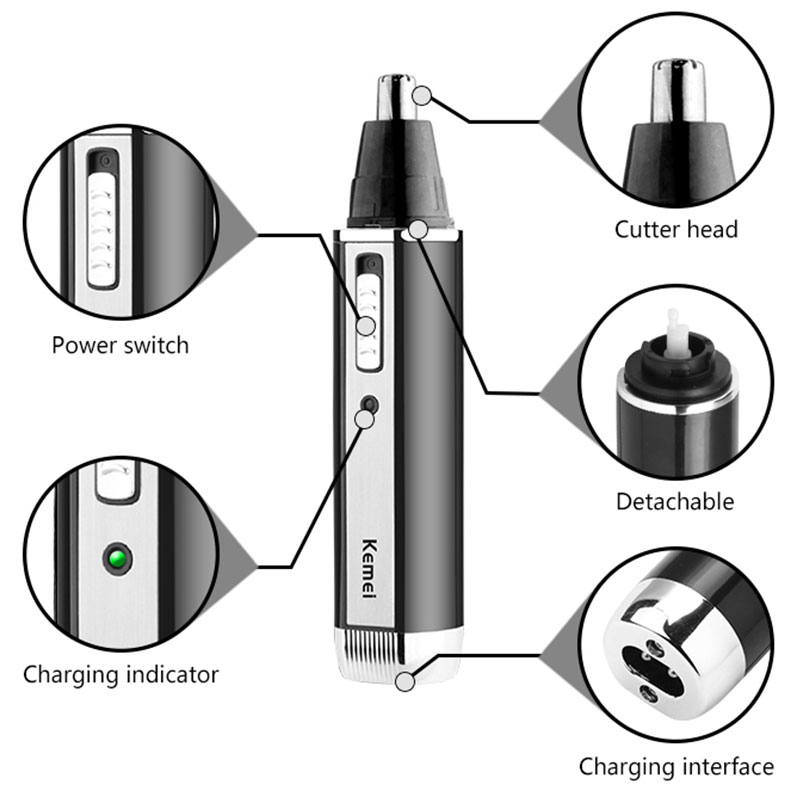 Keme-4in 1 Recarregável Nose H - Men'S Grooming Nose Hair Trimmer avaliação e preço