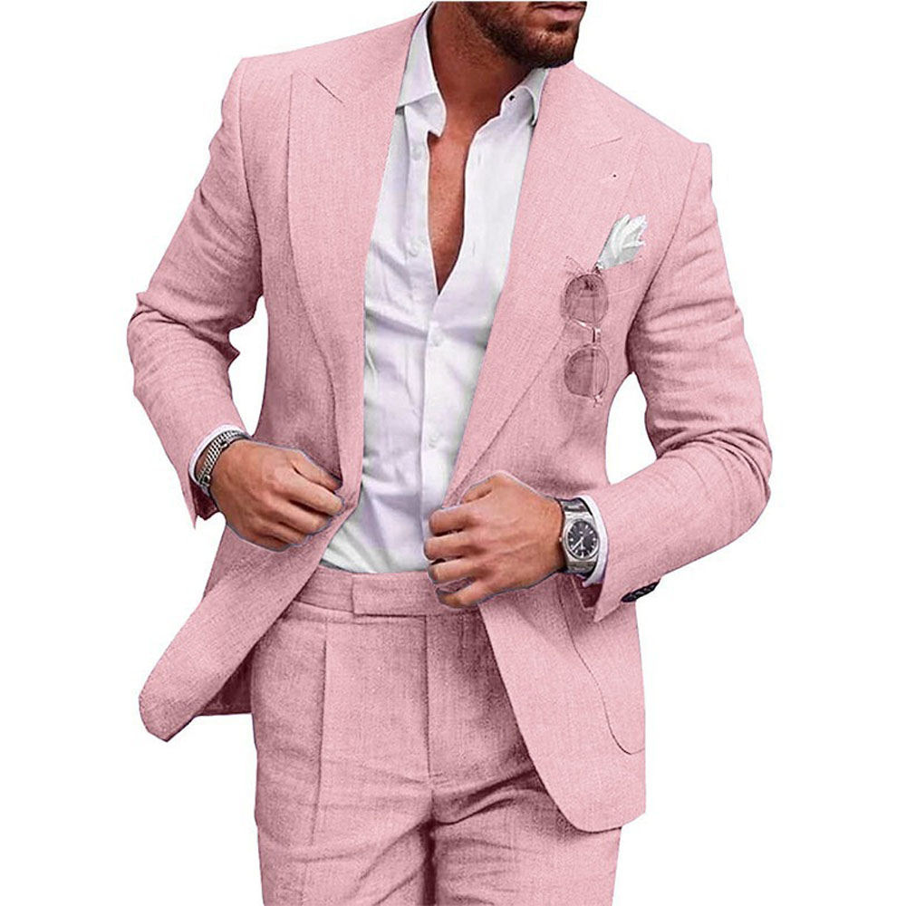 Terno Masculino de Linho 2 Peç - Men'S Grooming Jacket avaliação e preço