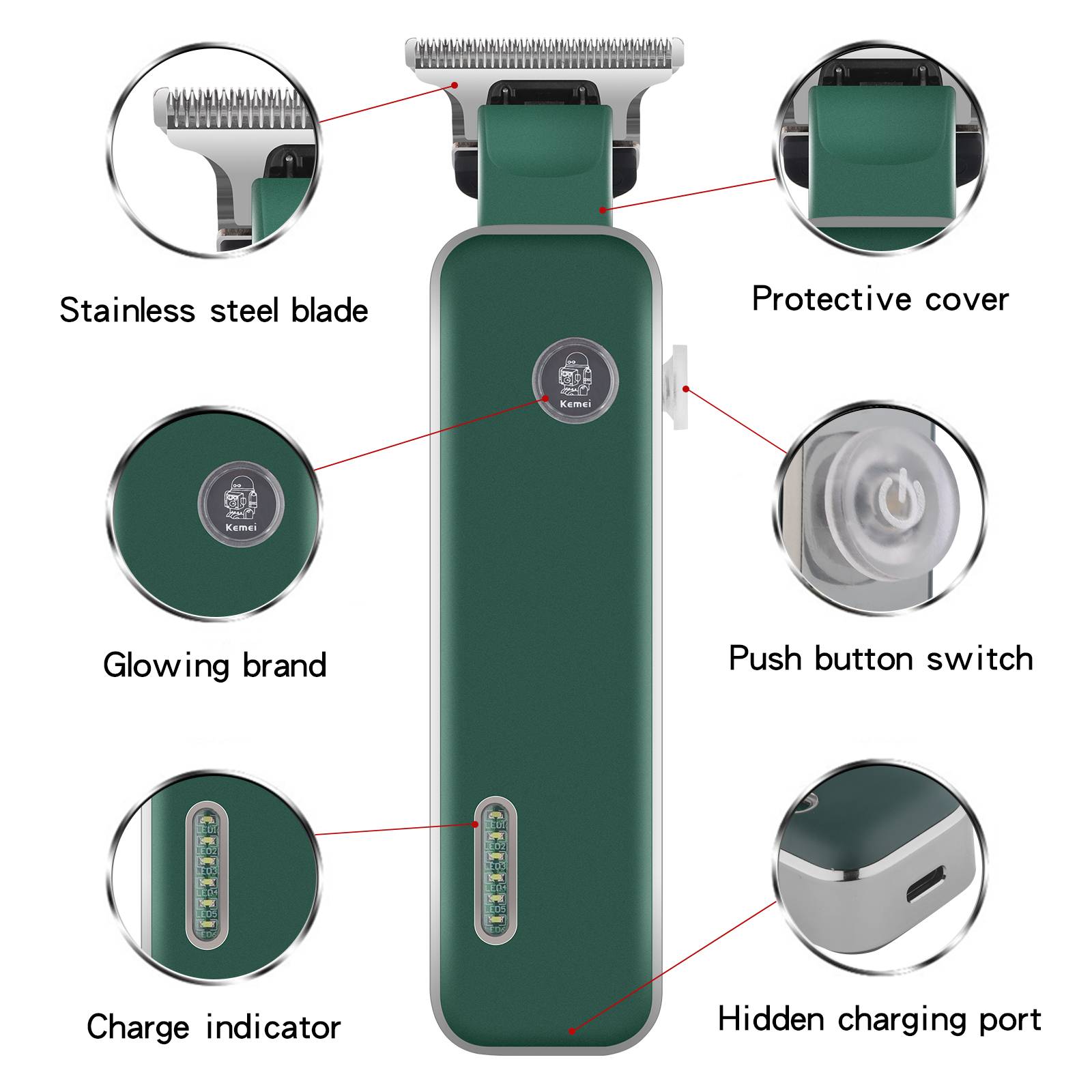Kemei Profissional Cabelo Clip - Hair Clipper Professional avaliação e preço