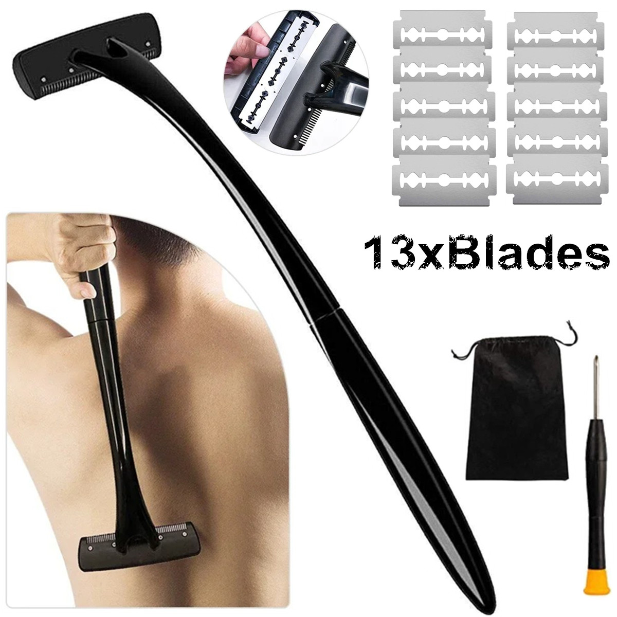 Depilador de Costas com Cabo L - Men'S Grooming Tool avaliação e preço