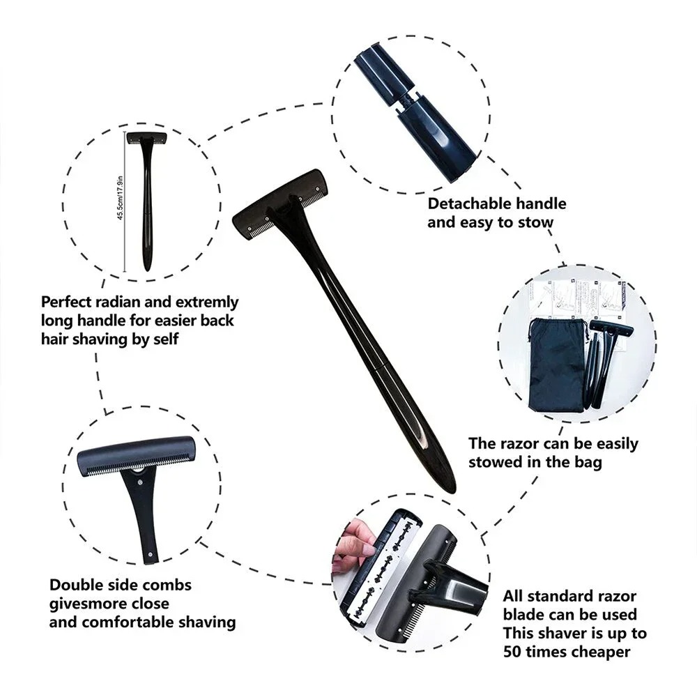 Depilador de Costas com Cabo L - Men'S Grooming Tool avaliação e preço